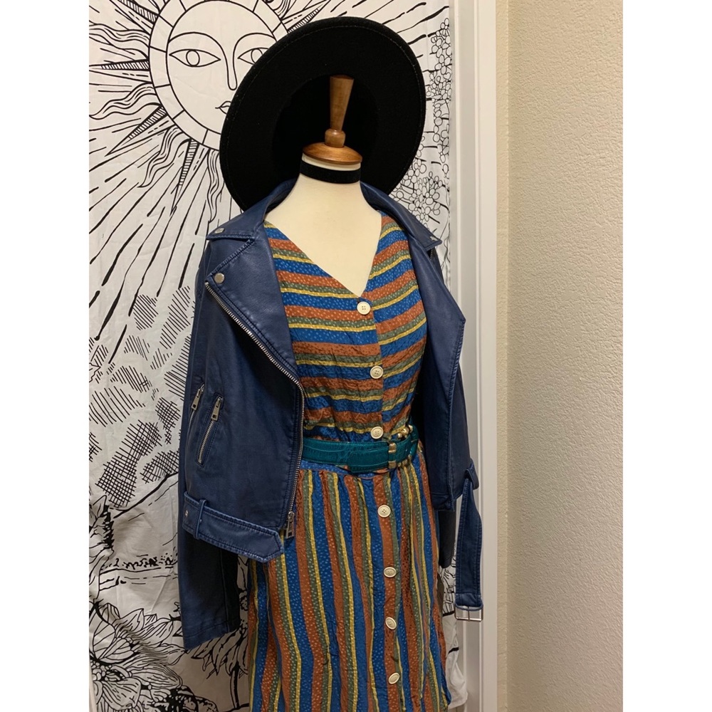 🌈 SOLD Amazing Vintage stripes dress - Picture 11 of 11